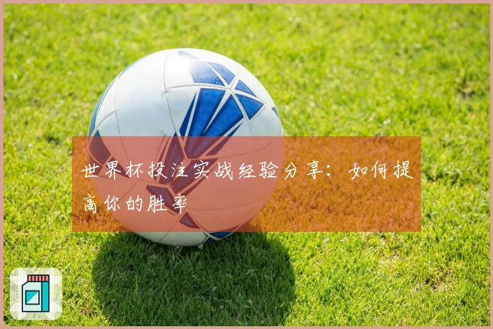 世界杯投注实战经验分享：如何提高你的胜率